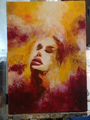 N.Pror.141227 Senza Titolo Acrilico Su Tela60x50x4