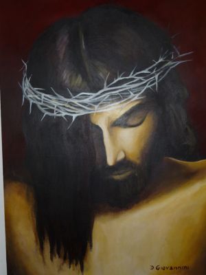 N.Prot.140120    -Gesù-  pittura acrilicoa su tela 70x80 2014