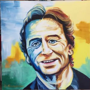 N.Prot.170910  -Alex Zanardi- pittura acrilica su tela  80x80 2017