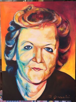 N.Prot.180427 -Zia Anna-  Acrilico Su Tela 60x80 2018