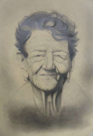 Nonna Ottavia Matita Su Carta 35x40 2014 - non disponibile